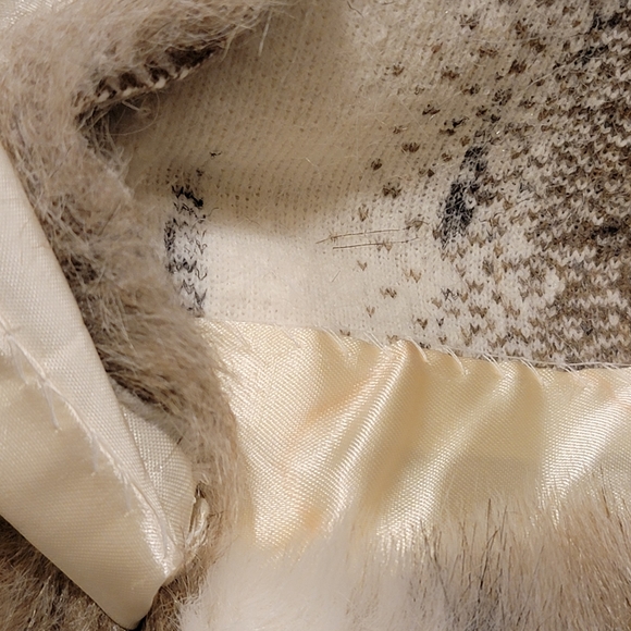 J. Percy For Marvin Richards FAUX fur Snow Leopard/Lynx - Picture 16 of 16